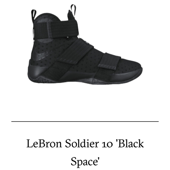 lebron soldier 10 black space